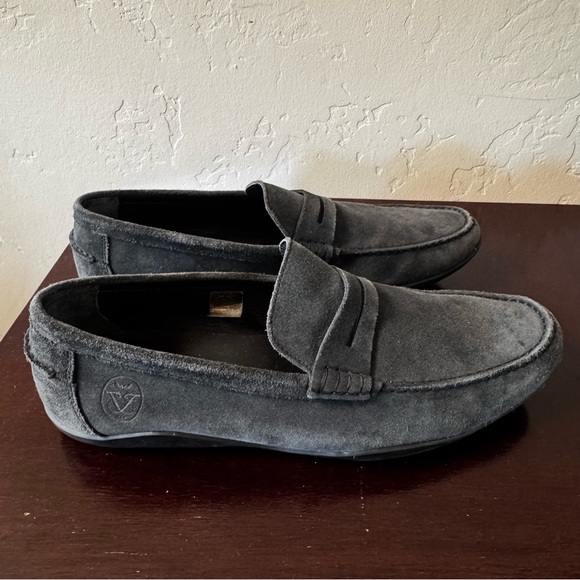 Frette by Harry’s of London Gray Suede Loafers main image 7